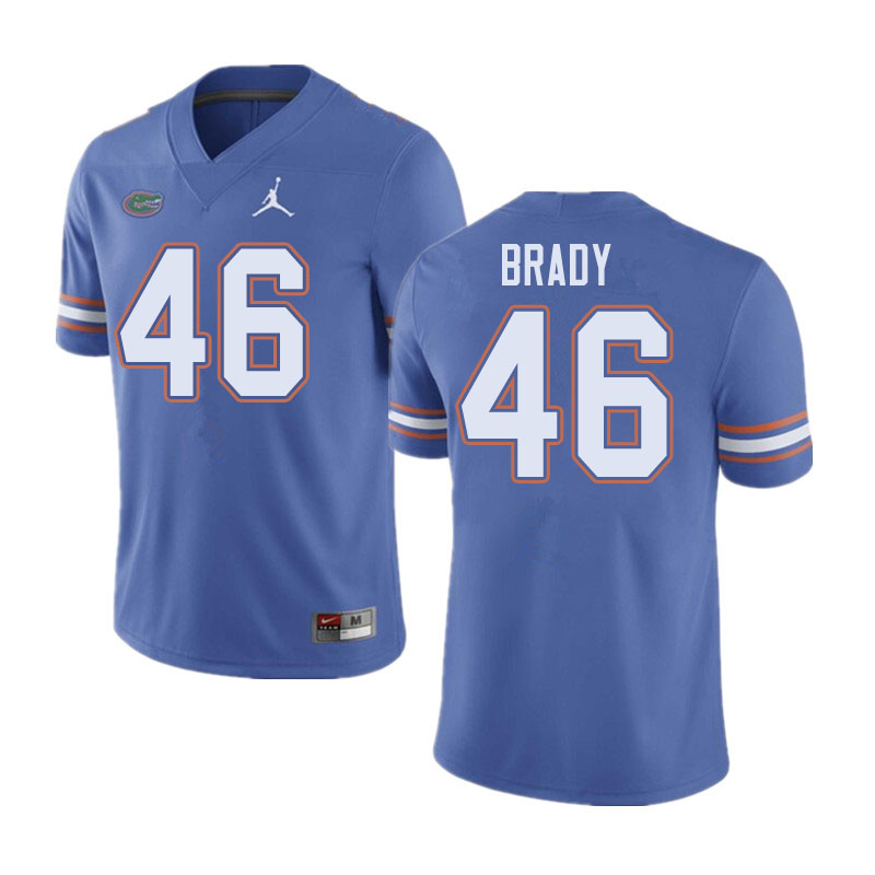 Jordan Brand Men #46 John Brady Florida Gators College Football Jerseys Sale-Blue - Click Image to Close